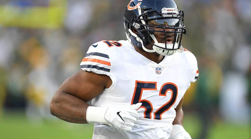 khalil mack bears packers debut