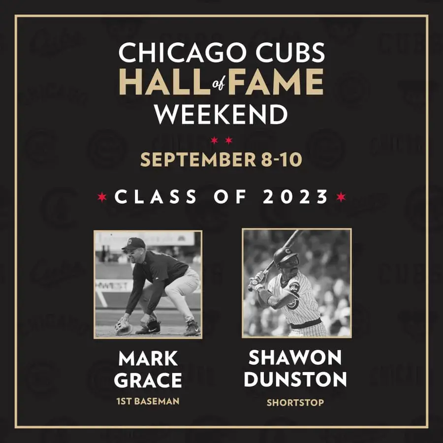 Dunston, Grace appreciate entering Cubs Hall of Fame together