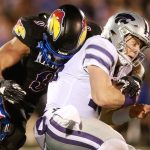 Chicago Bears fifth-round draft pick Austin Booker makes a sack.