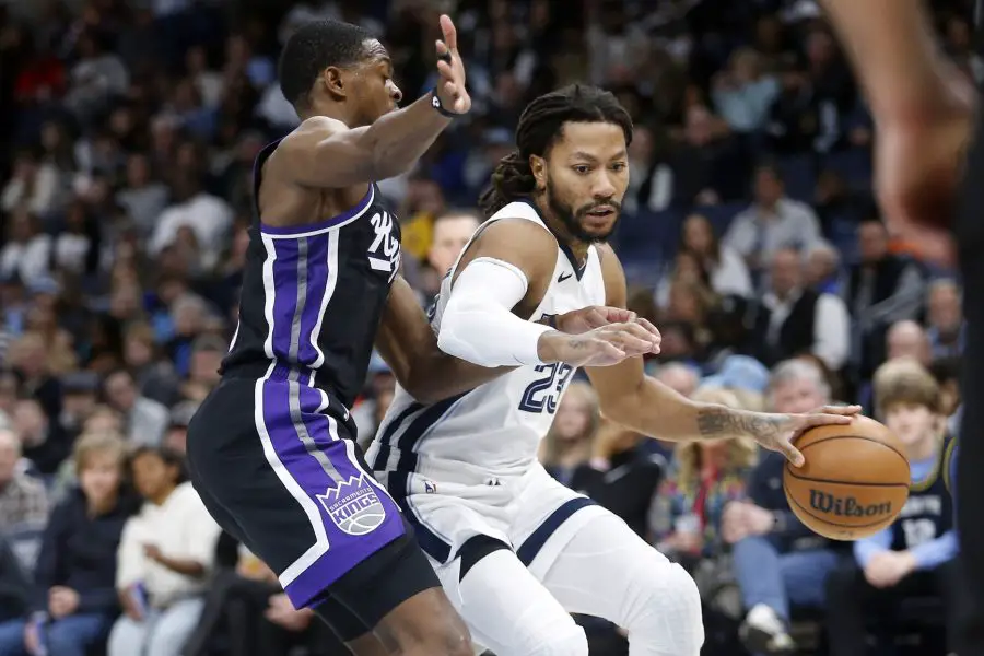 NBA: Sacramento Kings at Memphis Grizzlies, Derrick Rose