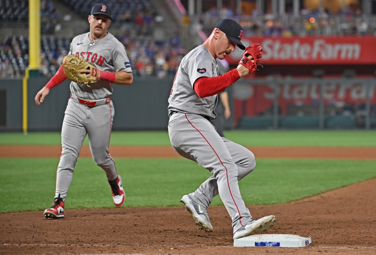 MLB: Boston Red Sox at Kansas City Royals Cam Booser