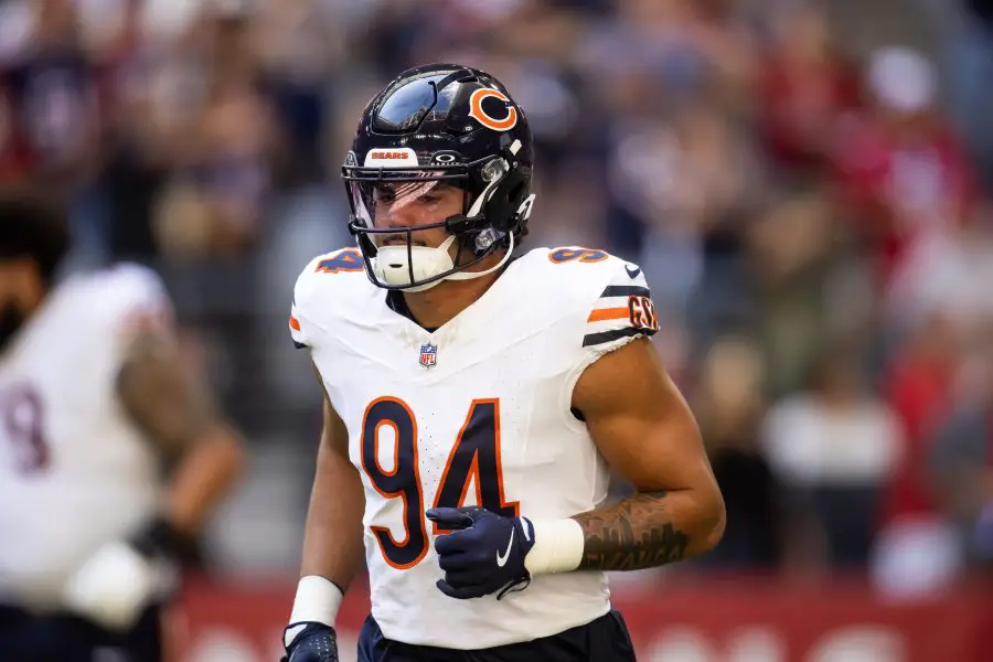 Ryan Poles' selection of defensive end Austin Booker could go down as a bust, given that Chicago traded draft picks to select the kanas pass-rusher