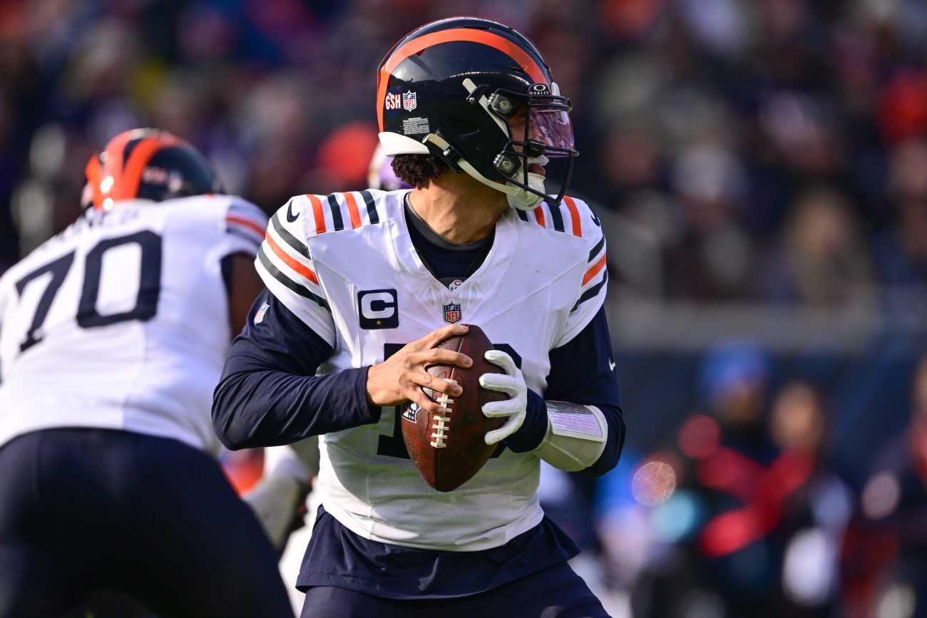 Tyler Scott could provide a change of pace for Caleb Williams and allow the rookie quarterback to connect on deep throws before the end of the season.