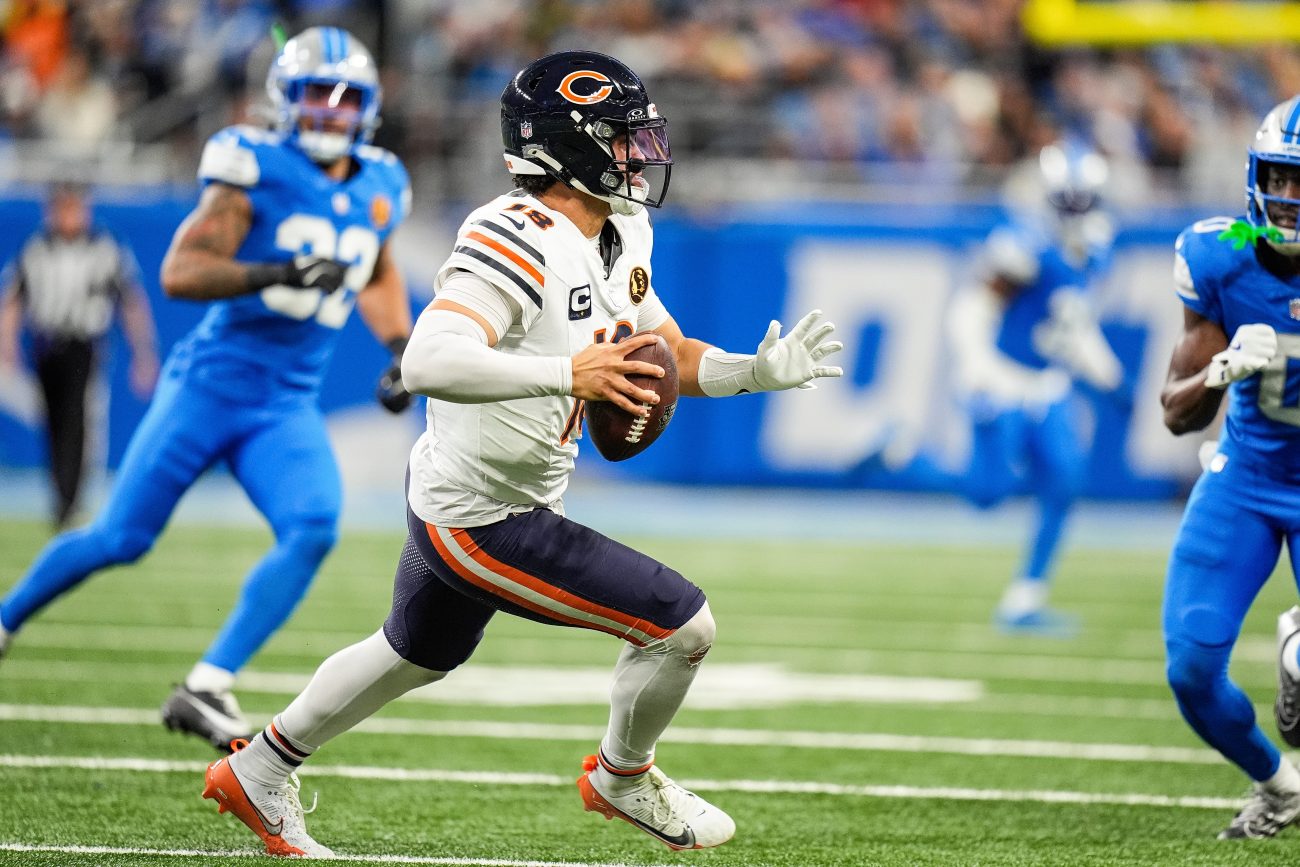 Caleb Williams and the Bears' offense has struggled to generate points, let alone first downs during the first half of their last two games.