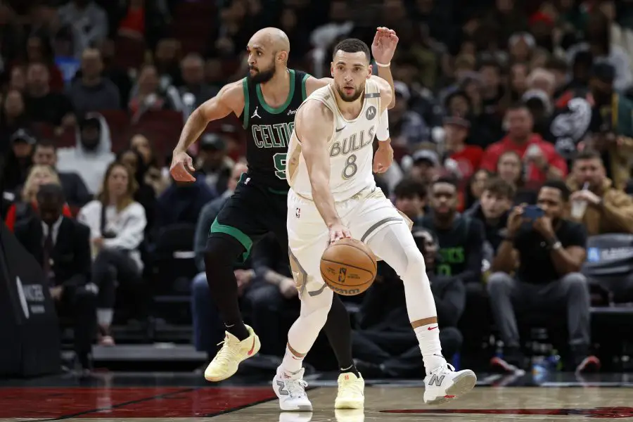 NBA: Boston Celtics at Chicago Bulls, Zach LaVine