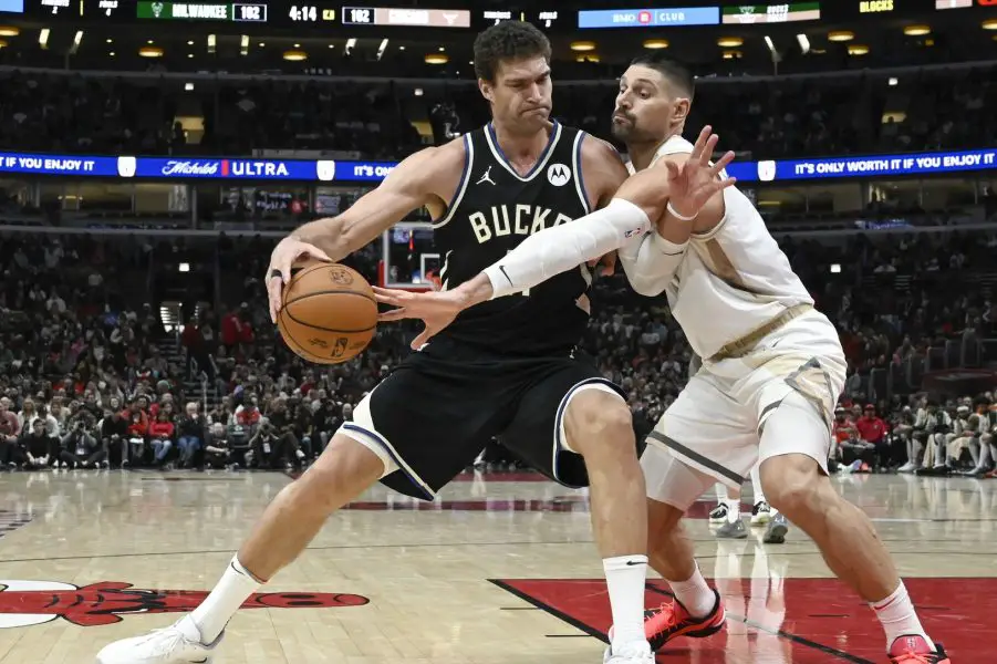 NBA: Milwaukee Bucks at Chicago Bulls, Nikola Vucevic | Brook Lopez