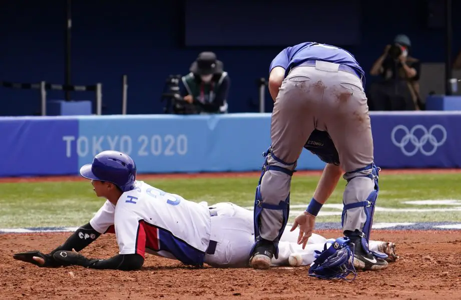 Olympics: Baseball Men Round 2 ISR KOR Chicago Cubs