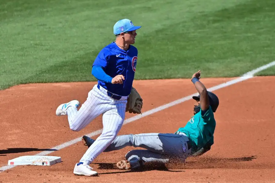 MLB: Spring Training Seattle Mariners at Chicago Cubs, matt shaw