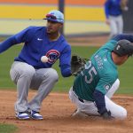 MLB: Spring Training Chicago Cubs at Seattle Mariners Luis Vazquez Jon Berti