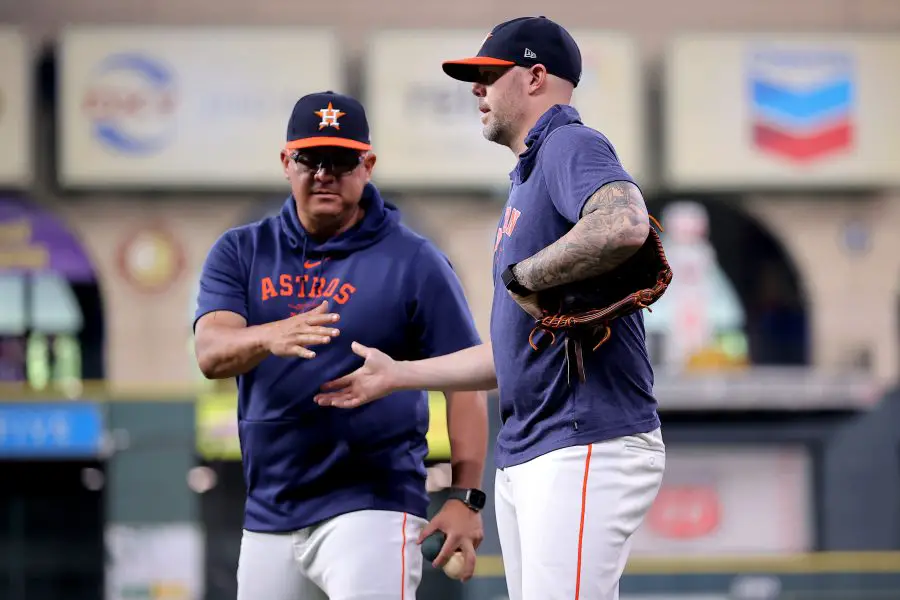 MLB: Arizona Diamondbacks at Houston Astros Ryan Pressly, Chicago Cubs, Porter Hodge, Tyson Miller