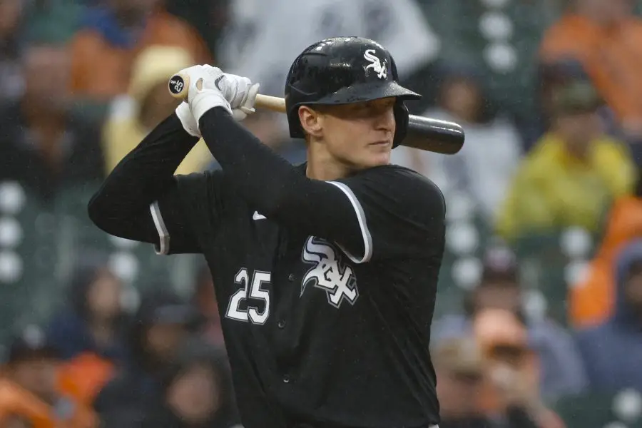 MLB: Chicago White Sox at Detroit Tigers,andrew vaughn