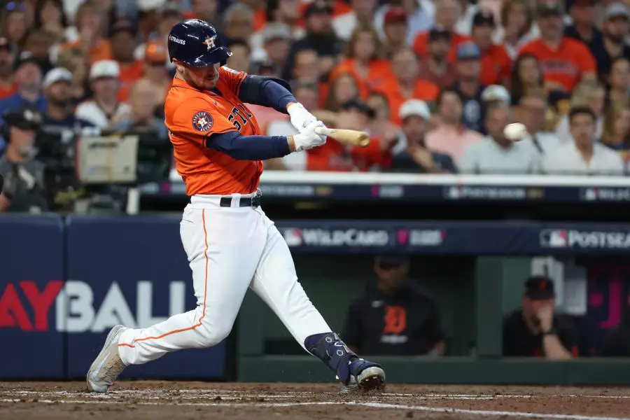 MLB: Playoffs Detroit Tigers at Houston Astros Alex Bregman