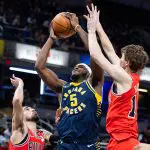 NBA: Chicago Bulls at Indiana Pacers Matas Buzelis Patricks Williams