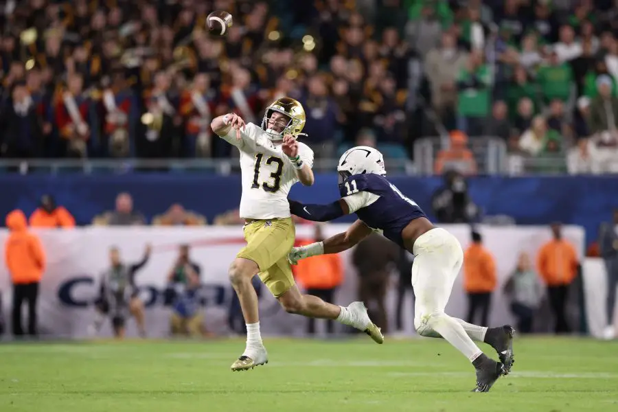 NCAA Football: Orange Bowl Notre Dame at Penn State Chicago Bears, Penn State, Abdul Carter 