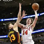 NBA: Atlanta Hawks at Chicago Bulls Matas Buzelis Patrick Williams