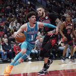 NBA: Charlotte Hornets at Chicago Bulls Lonzo Ball LaMelo Ball