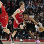 NBA: Chicago Bulls at Portland Trail Blazers Matas Buzelis