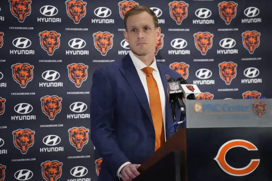 NFL: Chicago Bears head coach Ben Johnson introductory press conference