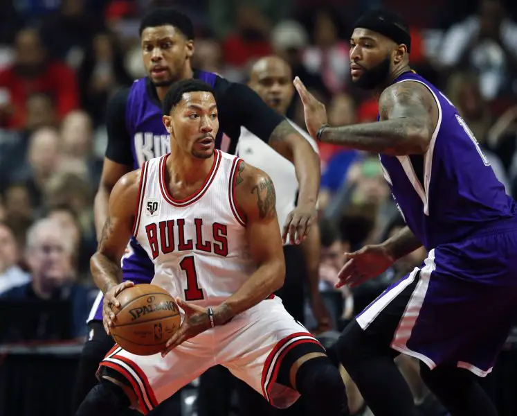 NBA: Sacramento Kings at Chicago Bulls, Derrick Rose