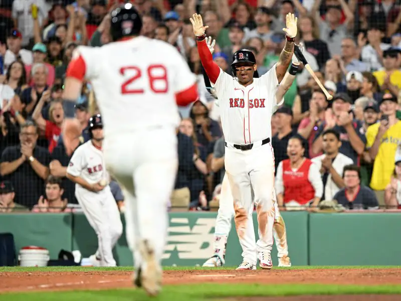 MLB: Texas Rangers at Boston Red Sox Rafael Devers