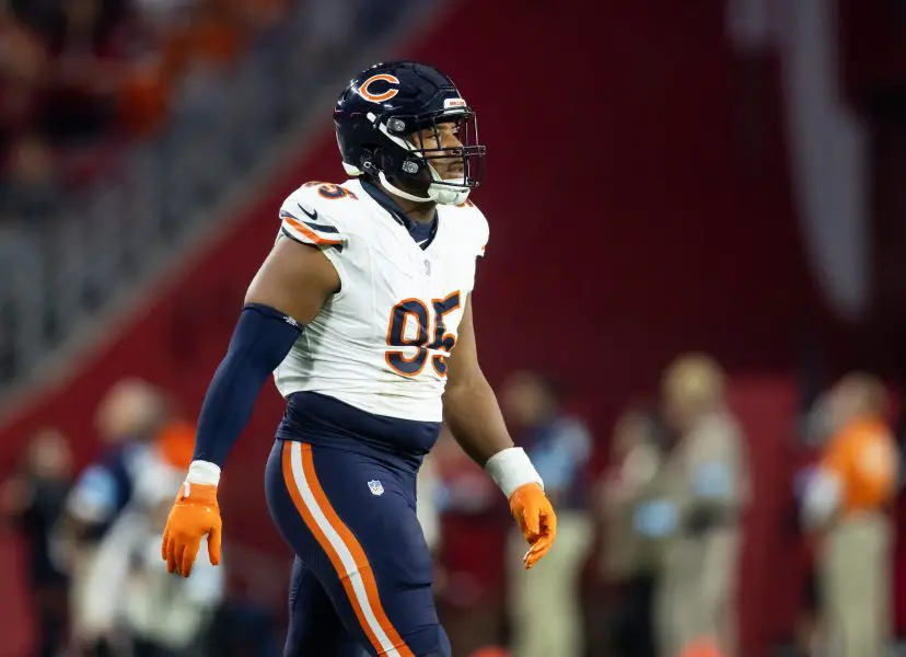 Chicago Bears defensive end DeMarcus Walker (95) against the Arizona Cardinals at State Farm Stadium. 