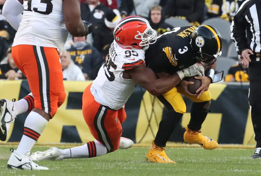 Myles Garrett is one of the best defensive players in the league and would make the Bears' defense a top five unit, but would be too costly for the roster. 