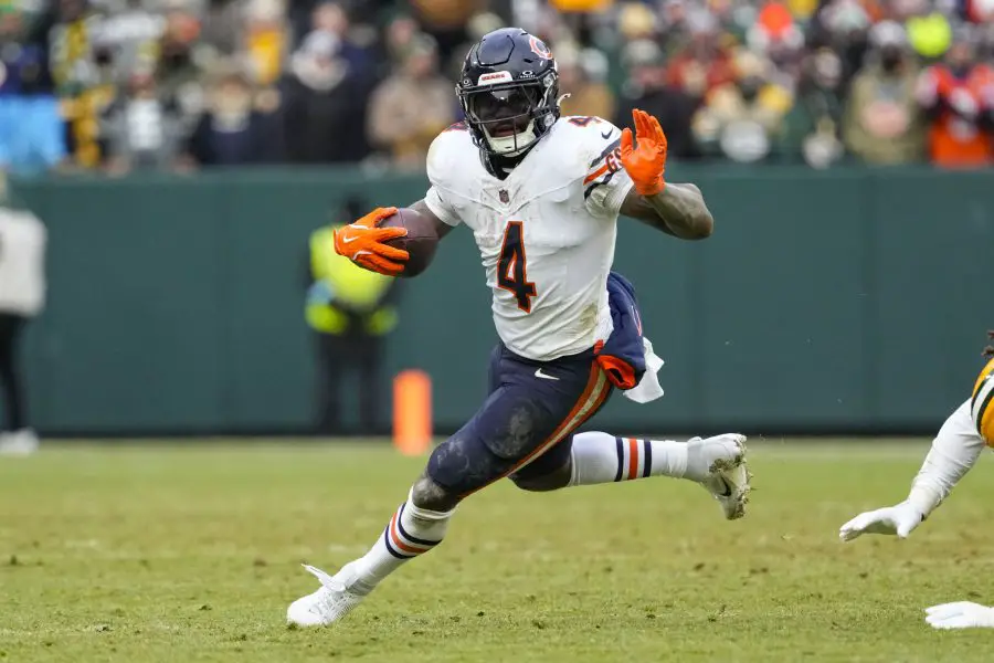 Chicago Bears running back D'Andre Swift 