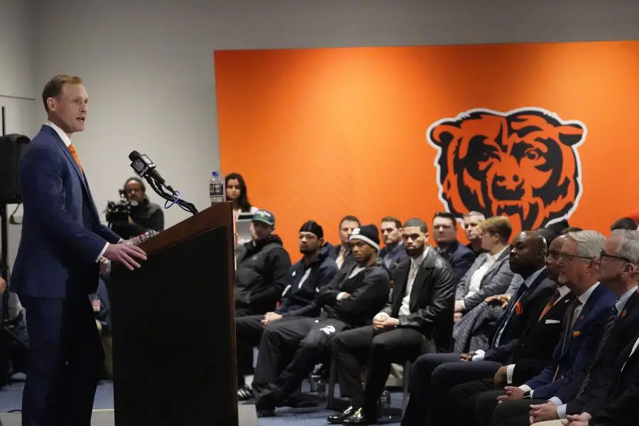 Chicago Bears head coach Ben Johnson introductory press conference