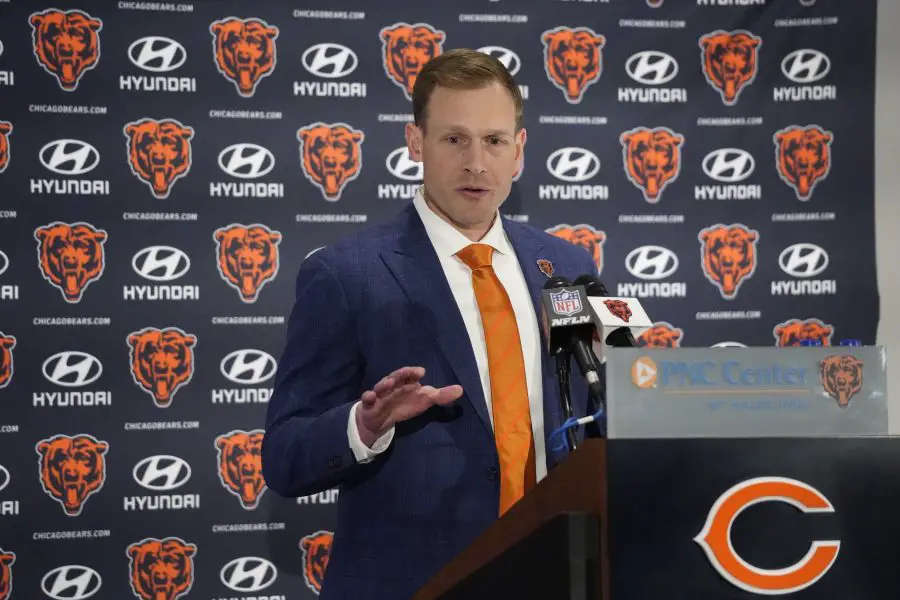 Chicago Bears head coach Ben Johnson introductory press conference