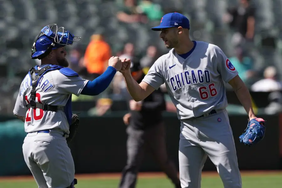 MLB: Chicago Cubs at Oakland Athletics Julian Merryweather