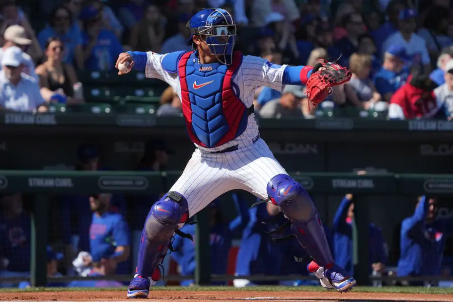 MLB: Spring Training Los Angeles Dodgers at Chicago Cubs Miguel Amaya