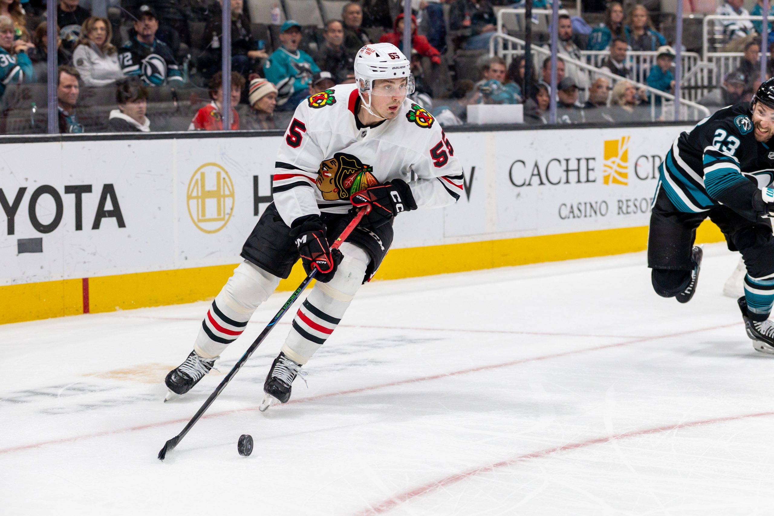 Chicago Blackhawks defensive cornerstone is impressing in his first NHL stint