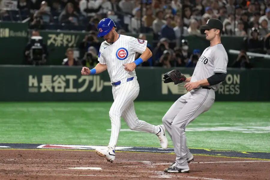 MLB: Spring Training Chicago Cubs at Yomiuri Giants