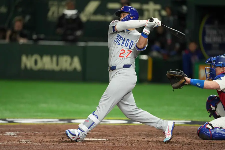 MLB: Los Angeles Dodgers at Chicago Cubs Seiya Suzuki